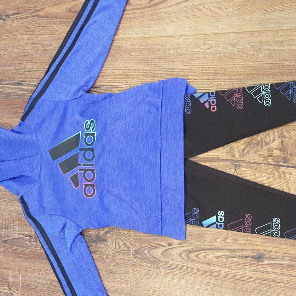 Adidas 2 piece hoodie and leggings